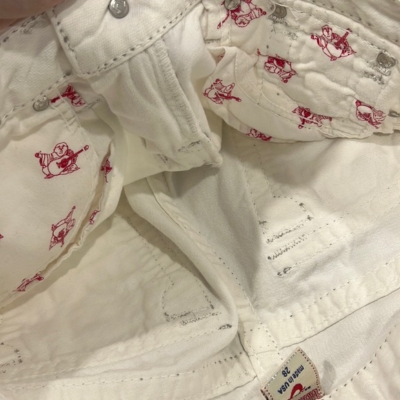 Rare White/Silver True Religion Jeans - Picture 7 of 7